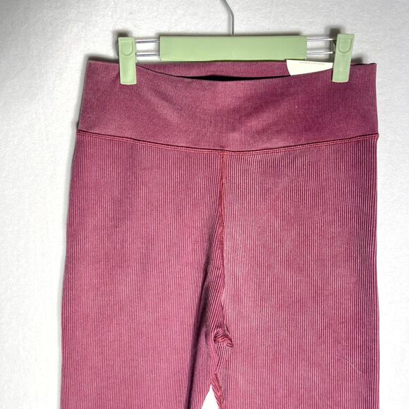 NWT Offline by aerie Ribbed Offline 7/8 Hi-Rise Leggings Dark Red Size XXL - Picture 9 of 13